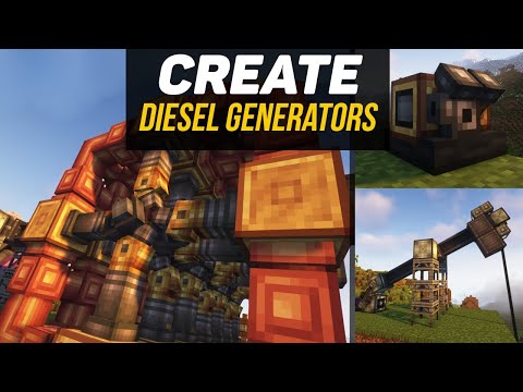 Видео: Гайд по Create diesel generators 1.20.1 Нефть. Двигатели и полезные вещи. (minecraft java edition)