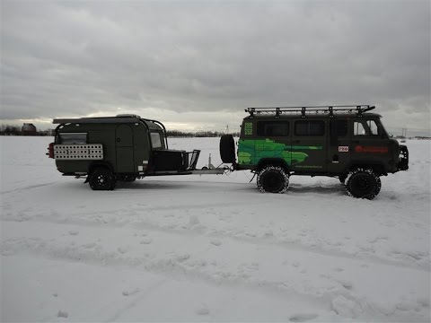 Видео: Mini off road trailer in action (part 1) Внедорожный прицеп в действии (Часть 1)