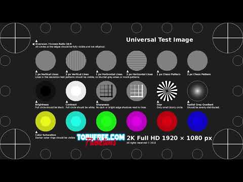 Видео: Тестовый ролик 1920x1080p для проверки телевизора, проектора или тв-приставки на FullHD