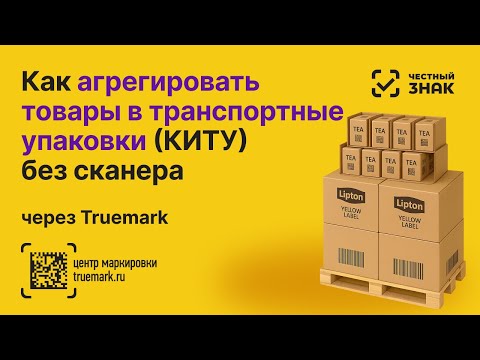 Видео: Многоуровневая агрегация в Честном ЗНАКе без сканера — как просто формировать КИТУ через Truemark