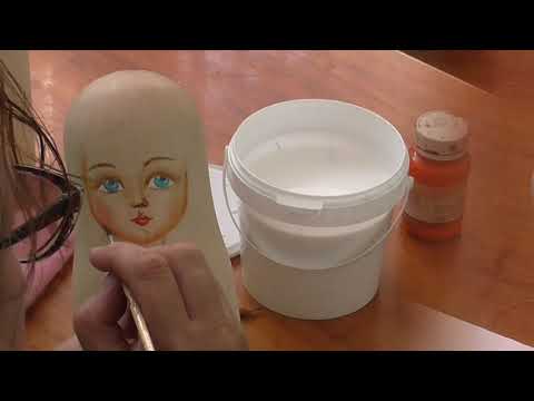 Видео: Мастер-класс по росписи матрешки Татьяна Григорьевна Чикарева (Ельниковский район)