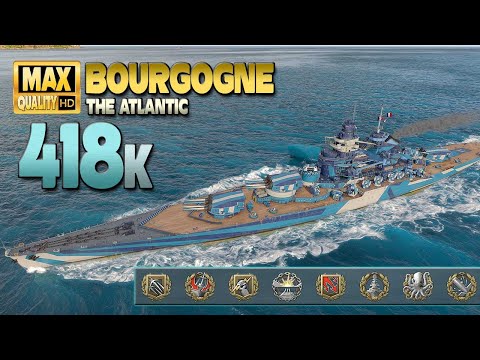 Видео: Линкор «Бургундия» с отличным уроном +400 тыс. — World of Warships