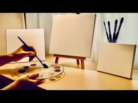 Видео: 3 самых популярных картины акриловыми красками 🌅🌿 | Расслабляющая пошаговая подборка