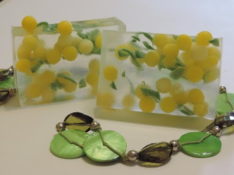 Видео: мыловарение мыло из основы мимоза в нарезку