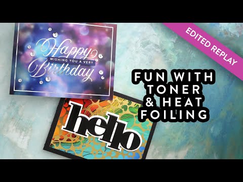 Видео: 🔴 ОТРЕДАКТИРОВАННЫЙ ПОВТОР - Термофольгирование и тонирование + БЕСПЛАТНАЯ ЗАГРУЗКА