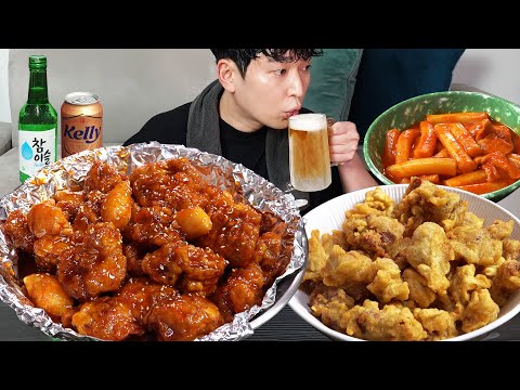 Видео: Приправленная курица и жареный куриный желудок! MUKBANG REALSOUND ASMR EatingSHOW