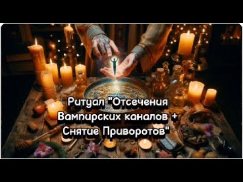 Видео: 💯 РИТУАЛ ОТСЕЧЕНИЯ ВАМПИРСКИХ КАНАЛОВ ПЛЮС СНЯТИЕ ПРИВОРОТОВ #таро #магия #ритуал #чистка