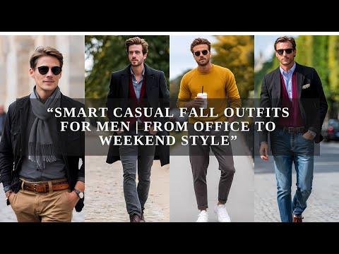 Видео: Осенние наряды в стиле смарт-кэжуал для мужчин | От офисного до выходного стиля