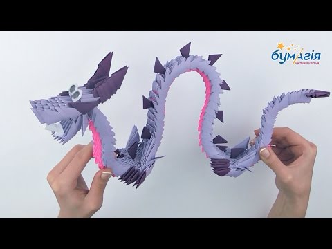 Видео: Модульное оригами • Китайский воздушный дракон • OB-6011