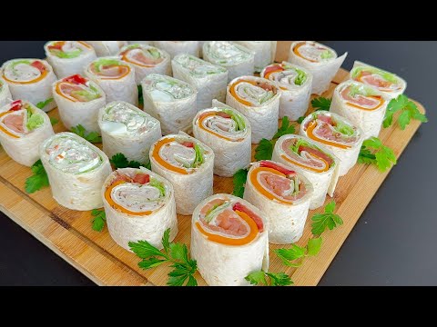 Видео: Приготовьте эти обертывания за 5 минут! Просто, Быстро и Вкусно!