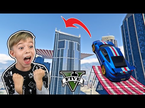 Видео: ПОЛУЧИТСЯ? Прыжок через небоскреб на машине в ГТА 5 / GTA 5!