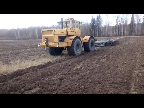 Видео: Дисковка Кировец К 701. Борона дисковая тяжелая прицепная БДВП 4,2