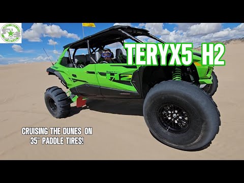 Видео: Тест Kawasaki Teryx 5 H2 в дюнах | Sandcraft Destroyers + Hostile Wheels