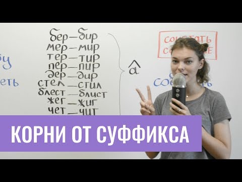 Видео: Корни, зависящие от суффикса