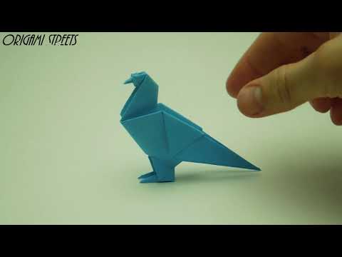 Видео: Оригами голубь из бумаги 🐦 Оригами ПТИЦА из бумаги 🕊️