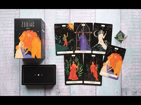 Видео: 🌠 ОБЗОР красивой колоды НОВИНКИ "ZODIAC TAROT" 🌠🦁 "ТАРО ЗОДИАК" от U.S.GAMES 🌠