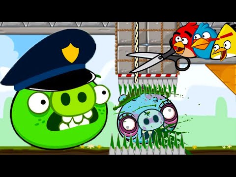 Видео: ЗЛАЯ ДИЧЬ или Раздавить Плохих Свинок с Кидом #2 Crush Bad Piggies с Angry Birds на крутилкины