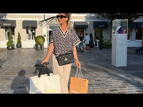 Видео: Цены в Аутлете Париж MaxMara Moncler Sandro La Valleé Village Outlet luxury shopping