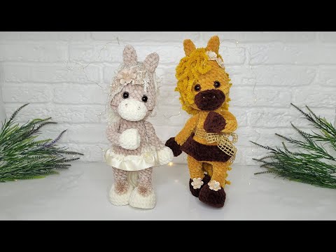 Видео: МК Лошадка крючком "Айвори | Джинджер"| Crochet tutorial Horse "Ivory | Ginger" 🤍🌿