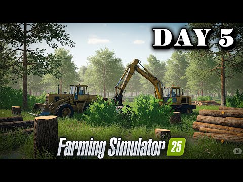 Видео: Посадка 25 га болотной травы - Farming Simulator 25