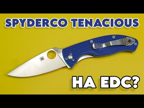Видео: ПОРОДИСТЫЙ EDC НОЖ - SPYDERCO TENACIOUS - ХОРОШАЯ ЭРГОНОМИКА и ФИРМЕННЫЙ КЛИНОК