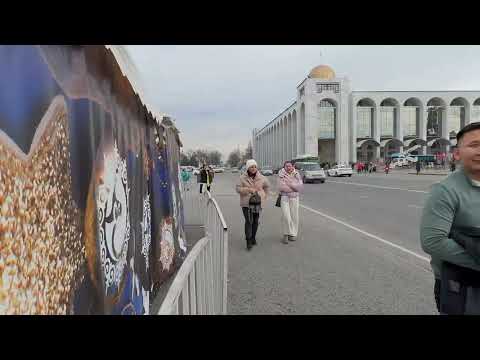 Видео: Прогулка по центру Бишкека от Тоголок Молдо до ЦУМа #vadmark
