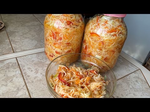 Видео: Лучший рецепт маринованной капусты. Перемешал и сразу ешь. Рецепт от Ангелины.
