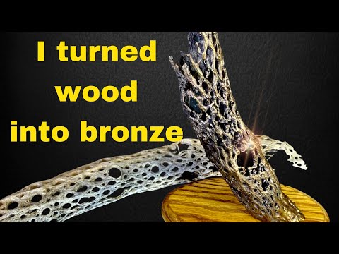 Видео: Литье по выплавляемым восковым моделям — дерево в бронзе.
