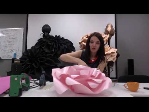 Видео: Бесплатный мастер класс Роза из бумаги / Free master class paper rose
