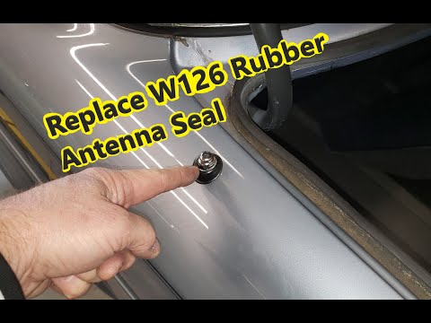 Видео: W126 Mercedes - Замена резинового уплотнителя антенны радиоприемника