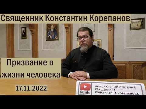 Видео: Призвание в жизни человека. Беседа иерея Константина Корепанова с молодежью (17.11.2022)