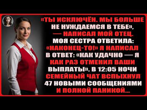 Видео: «Ты нам больше не нужен», — написал мой отец. Моя сестра ответила: «Наконец-то!» Я написал в ответ..