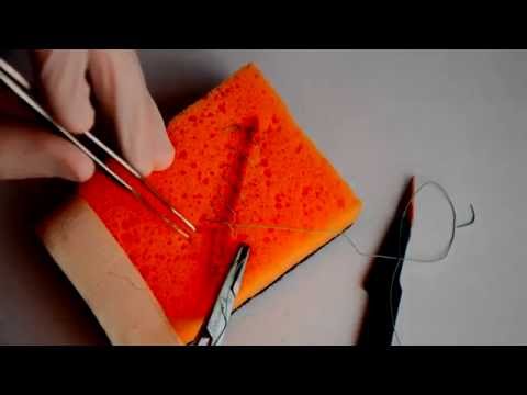 Видео: Skin suture #2 / Surgeon pro | Непрерывный обвивной шов, 1080р!