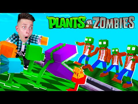 Видео: Майнкрафт но Зомби против Растений zombie vs plants Растения против Зомби MINECRAFT Аришнев и Сафик