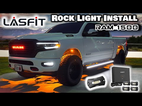 Видео: Lasfit Rock Lights — распаковка/установка/обзор — RAM 1500 5-го поколения