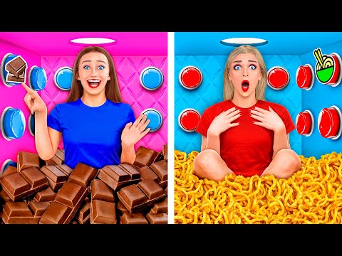 Видео: 1000 Загадочных Кнопок и Только Одна Тебя Спасет | Смешные Челленджи с Едой от Choco DO