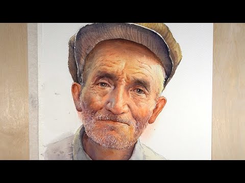 Видео: Акварельная портретная живопись - Рисовать несложно
