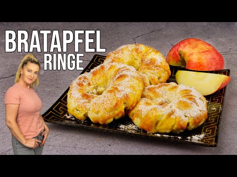 Видео: Быстрый рецепт запеченного яблока | Яблочные колечки в слоеном тесте, просто вкусно
