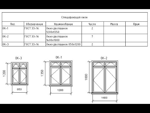 Видео: Создание спецификации окон в Revit