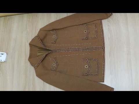 Видео: Окончательная влажно-тепловая обработка  и отделка жакета