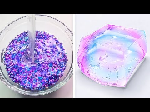 Видео: Самое удовлетворяющее видео слизи ASMR | Релаксирующая странно удовлетворяющая слизь 2019 | 445