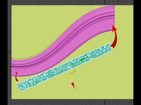 Видео: Деформация резного орнамента по кривой.  Модификатор Patch Deform.