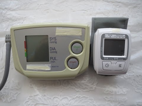 Видео: тонометр плечевой и тонометр на запястье тест на точность