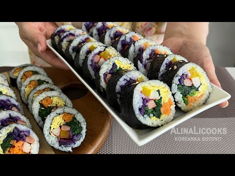 Видео: Неделя корейской кухни. КИМПАБ(김밥). Как приготовить кимпаб с тунцом/ корейский ролл