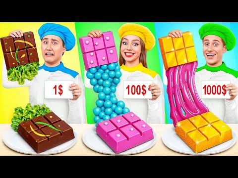 Видео: 1$ vs 100$ vs 1000$ Кулинарный Челлендж | Битвы с Едой от Multi DO Challenge