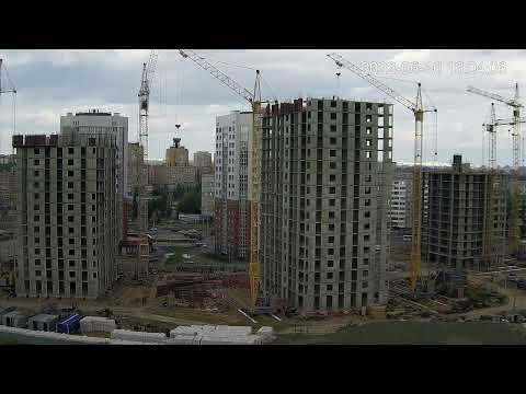 Видео: Таймлапс.Работа башенных кранов.