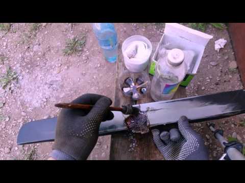 Видео: Восстоновление пластиковой детали ручки багажника