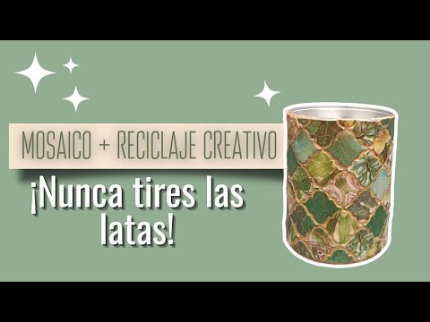 Видео: Больше никогда вы не выбросите банку! - Идея для переработки БАНОК с мозаикой в марокканском стиле