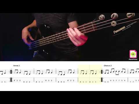 Видео: Алиса - Трасса Е-95 Bass Cover | Табы & Ноты