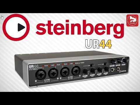 Видео: STEINBERG UR44 аудиоинтерфейс с 6 входами и 4 выходами и DSP микшером